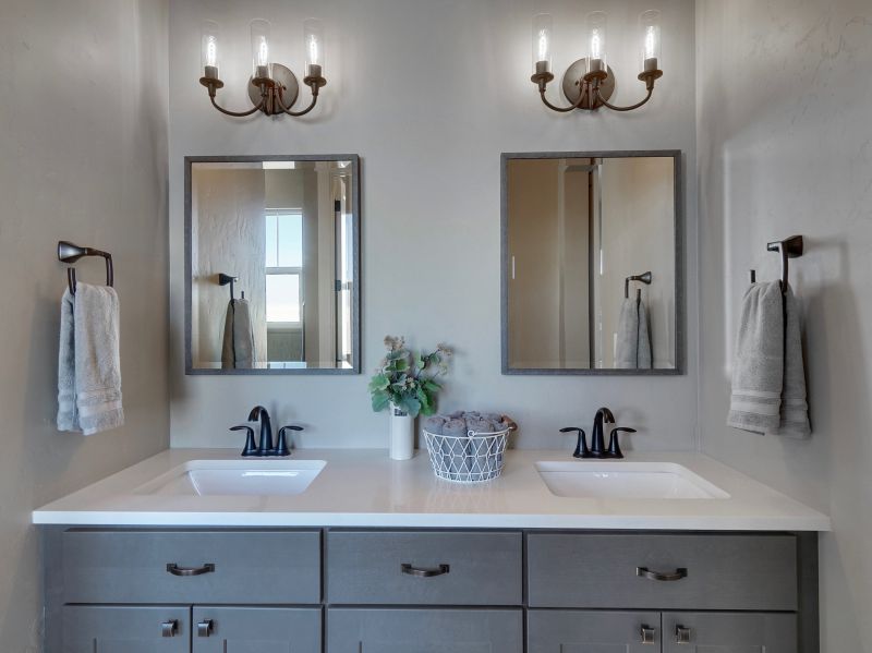 Modern Bathroom Vanity with Double Sinks
